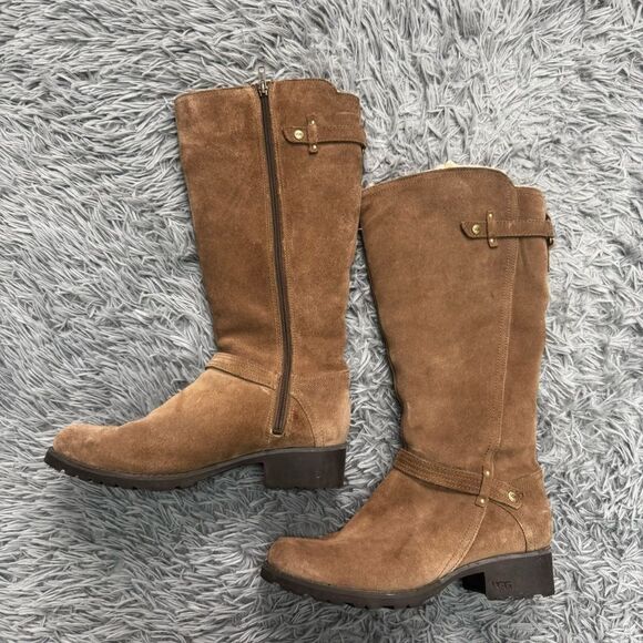 UGG Shoes - UGG Brown Suede Boots Size 9